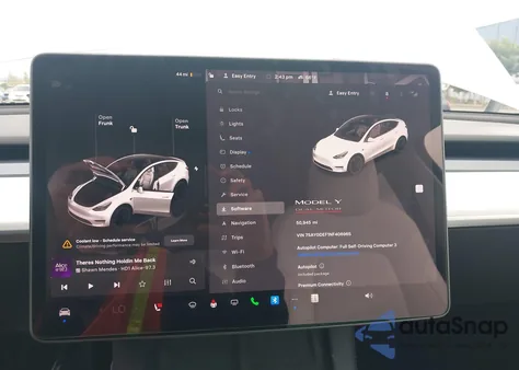 2022 Tesla Model Y Performance Dual Motor All-Wheel Drive z USA, uszkodzony, nr VIN 7SAYGDEF1NF406965